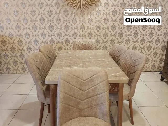 #طاولةسفرة_تركي_6كراسي قياس 130 في 80 وهي مغلقه قياس 170 في 80 وهي مفتوحه خشب لامنيت وارجل زان كرا