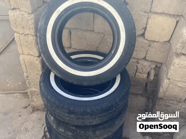 تايرات العدد 5 صيني ابو السيفين خط ابيض مستعمل السعر 100