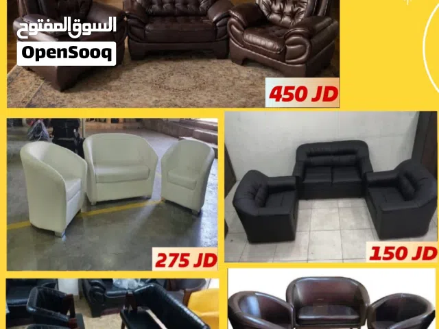 طقم كنب جلد  رباعي للمكاتب ثنائية ومفردتين. متوفر خدمة التوصيل لجميع المحافظات