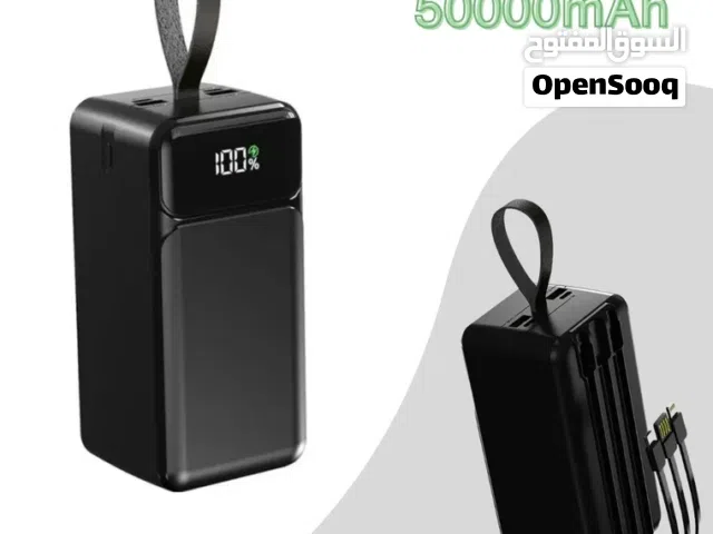 باور بانك50000 لشحن الاجهزة عدة مرات شاشة رقميه