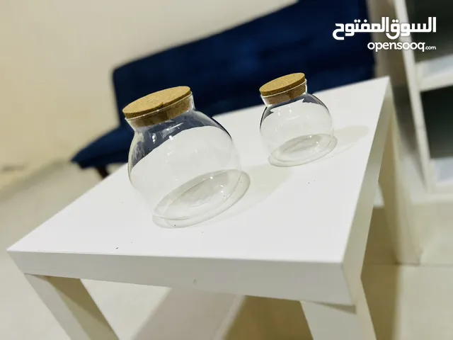 Glass storage jars
