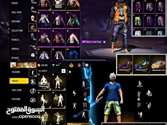 Free Fire Accounts and Characters for Sale in Nabatieh