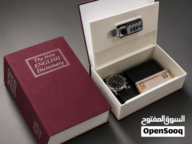 كتاب خزنة سرية برقم سري 3 أرقام - 999 رمز - جينيريك - لحفظ الأموال والمقتنيات