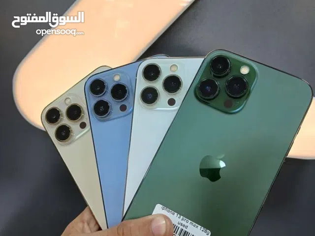 ايفون 13 برو ماكس  128 جيجا بحالة الوكالة / بطاريات عالية عدد شحنات قليل كفالة 14 يوم ترجيع عل جهاز