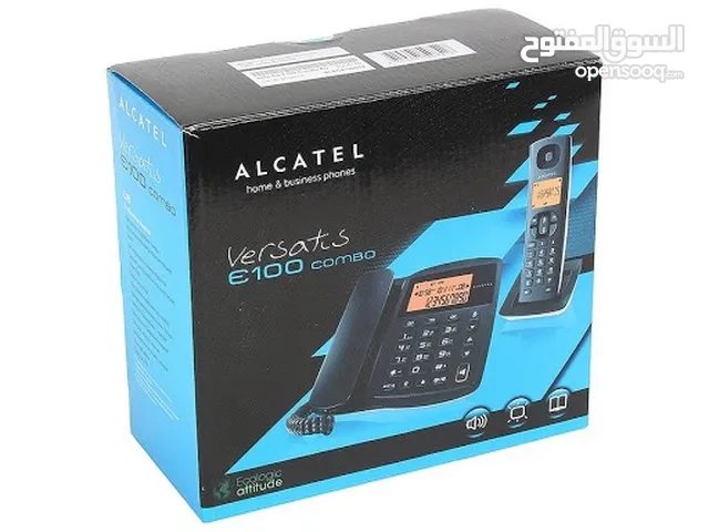هاتف تلفون ارضي سلكي ولا سلكي نوع Alcatel Versatis E 100 CG 2 مع معرفة رقم المتصل