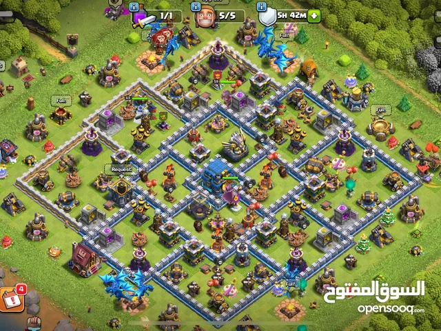 حساب كلاش أوف كلانس لفل 12 ماكس