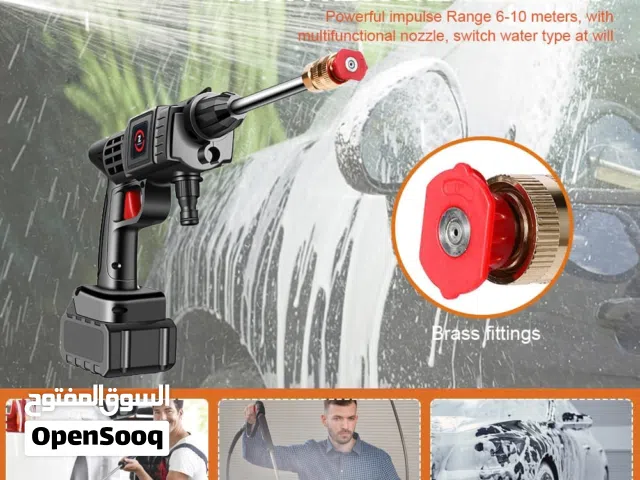 مسدس غسيل سيارات معاه 2 بطاريات