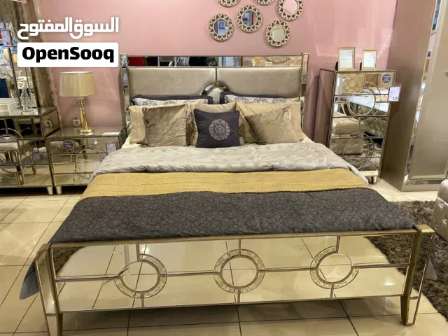 Luxury Mirrored Champagne Gold Bedroom Set