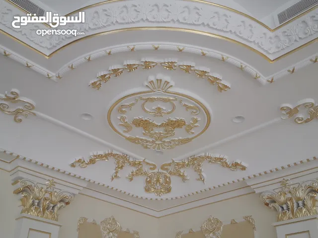 تنفيد التصميم الداخلي للاسقف والجدران