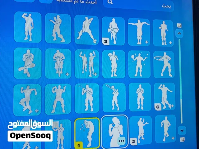 حساب فورتنايت فيه 950 فيبوكس وسكنات رهيبه