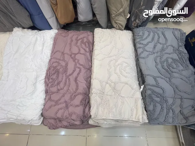 مفارش للسرير للشخصين قطن حشوة