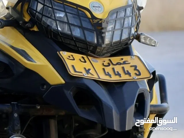 Motorcycle number plate 4443