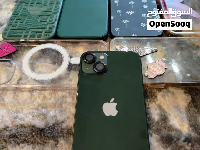 ايفون 13 اخضر زيتي سعه 256 بطاريه اصليه 79 الجهاز بحاله ممتازه افحص وين ما بدك