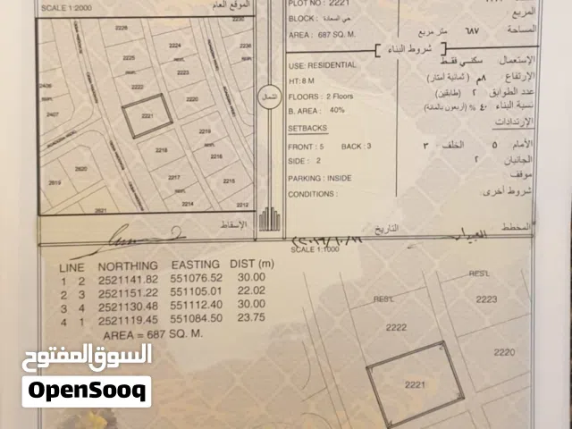 Residential Land for Sale in Al Dakhiliya Nizwa