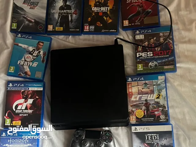PS4 SLIM 1TB (11 GAMES + 3 CONTROLLERS + ACCESSORIES)