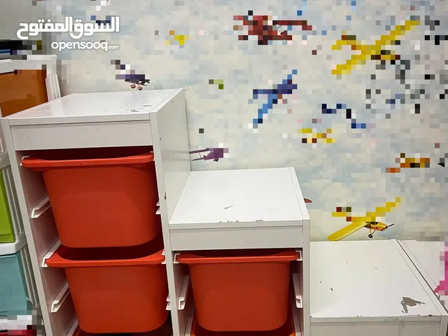 IKEA 6-Shelf Orange Storage Rack.   ارفف عدد سته مع قاعده من البحرين /Bahrain.