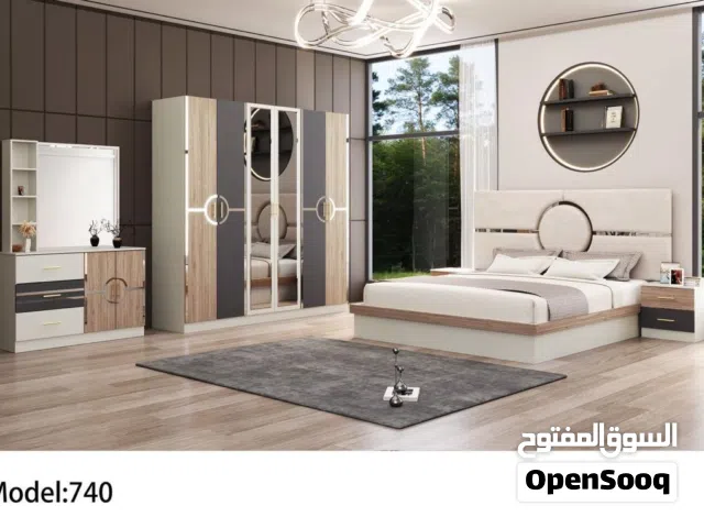 غرفہ نوم جدید مودیل 7قطع مع دوشق ترکیب شامل اوفر العسر