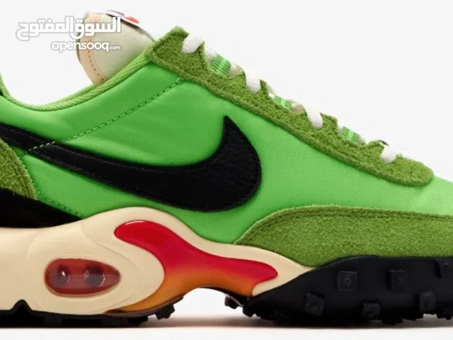 Nike Air Max Waffle SP Action Green Black FV6946-301 Size 455 NEW. Genuine! VERY COMFY!