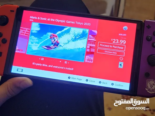 نينتيندو سويتش اوليد للبيع نسخة البوكيمون