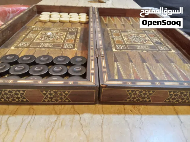 طاولة زهر خشبية ارابيسك