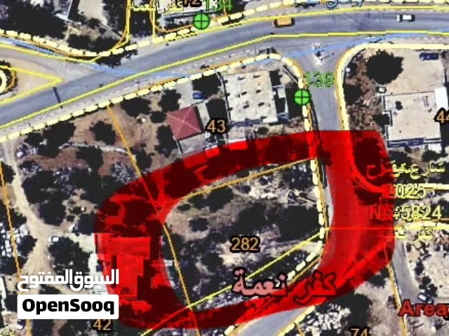 ارض في كفرنعمة الشارع الرئيسي