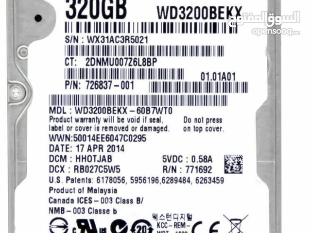 هارد لابتوب 320hdd اسود