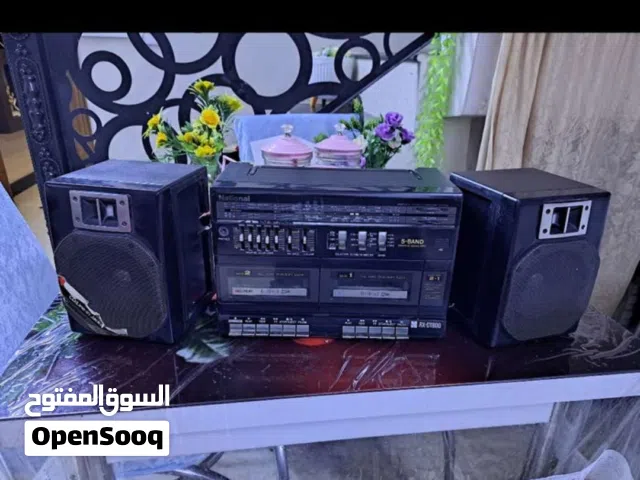 مسجل دبل كاسيت وراديو ناشنال ماليزي مستعمل نظيف جدا ماليزي راديو اربع موجات واف ام