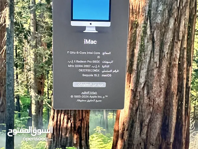 iMac 2019 ولا خدش والكيبورد والموس اصليات ولا تم تصليحه