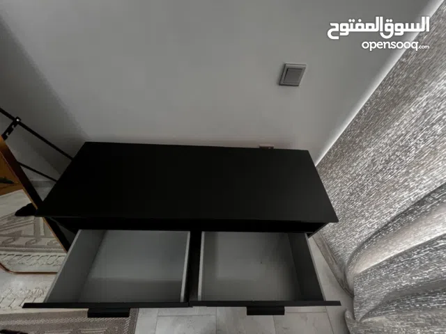 IKEA Black Storage Cabinet / TV Unit – Modern – 2 Compartments