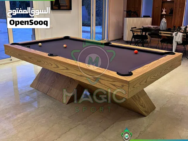 طاولة بلياردو مودرن Multi-Use (3×1) احترافية.. وفي ثواني تتحول لـ بينج بونج أو سفرة شيك.