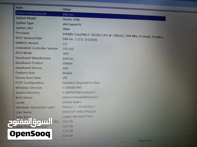 Windows Dell for sale  in Irbid
