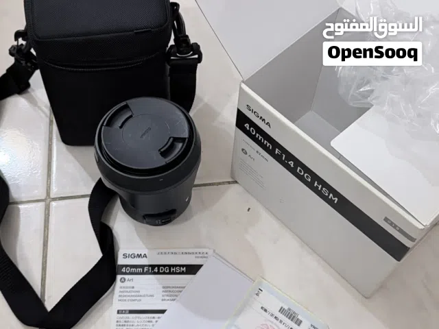 عدسة سيجما 40 mm  فتحت عدسة 1.2 art لكاميرات dslr