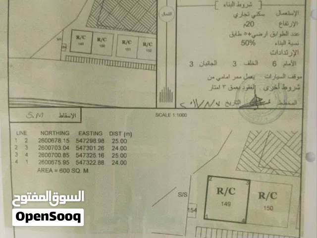 Commercial Land for Sale in Al Batinah Rustaq