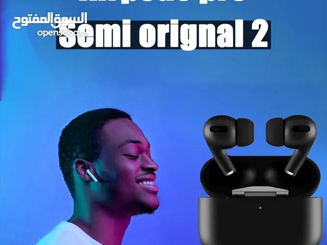 Airpods pro sim original Black/ ايربودز اوريجينال