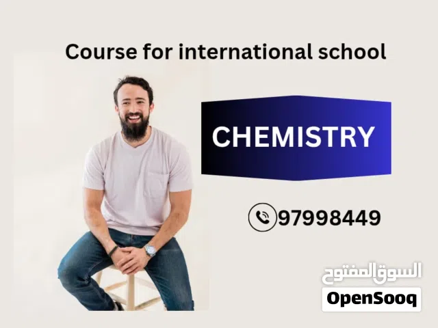 CHEMISTRY TUTOR (ALEVEL/IB/IGCSE/BILINGUAL) مدرس كيمياء