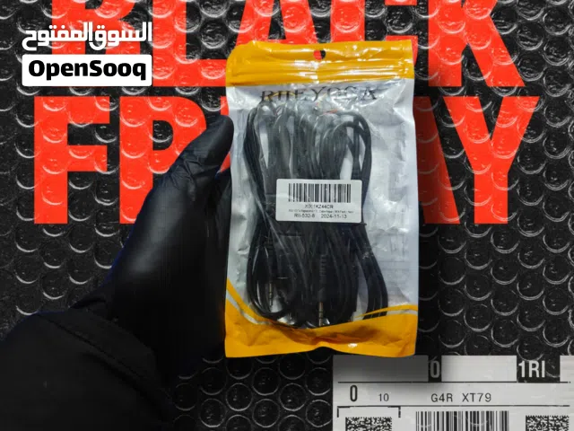 كيبل سماعات /صوت للصوتيات RIIEYOCA Replacement 3.5 Cable Repair, 1M(4 Pack) New