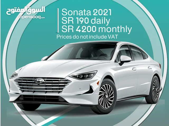 Hyundai Sonata 2021 for rent - Free delivery for monthly rental
