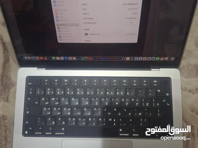 Macbook pro 2021 m1 pro 14inch 16 GB RAM 512GB battery count23
