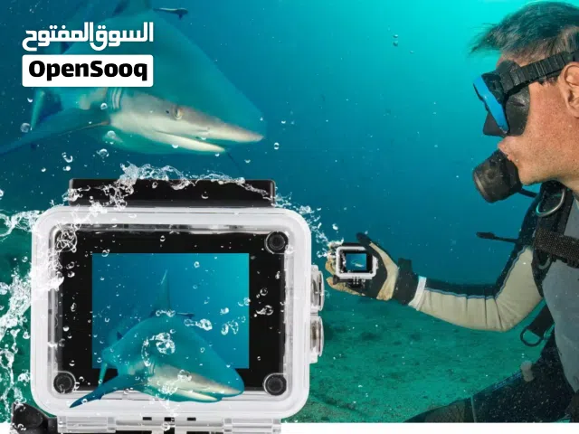 كاميرا رياضية مقاومة للماء Full HD 1080P مع شاشة 2 إنچ