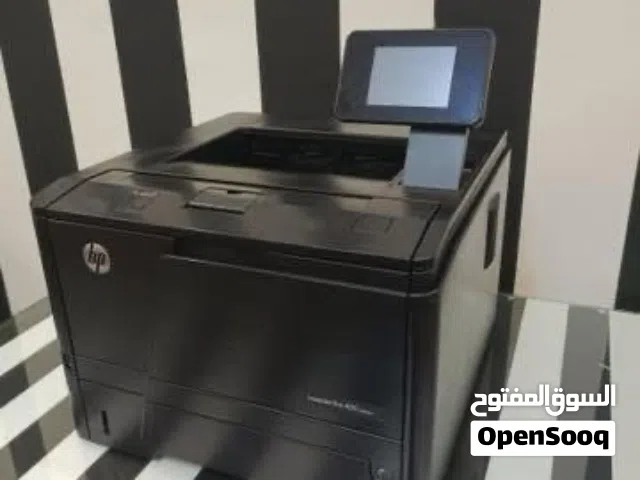 Hp laserjet 401 dw طابعة ليزرية مستعملة واي فاي للطباعة مباشرة من الموبايل مصممة لطباعة الكميات