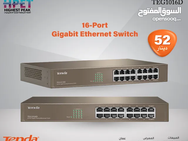 Tenda TEG1016D محول جيجابت إيثرنت مزود بـ 16 منفذًا