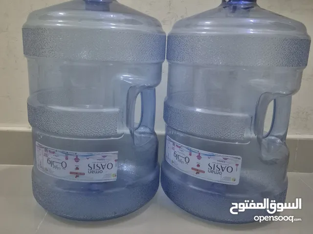 3- Oasis water bottles - 5.5 OMR.......... 1- Big Plastic drum/ Can - 4 Omr.....