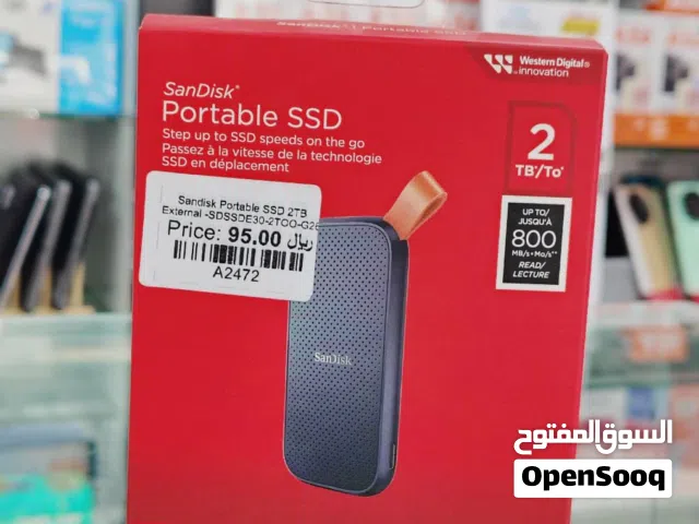 Brand New SanDisk Portable SSD in Oman  2TB capacity  3 Year Warranty