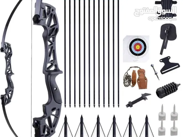 طقم قوس رماية ونشاب بقوة 45lbs Professional Recurve Archery Bow 45lbs