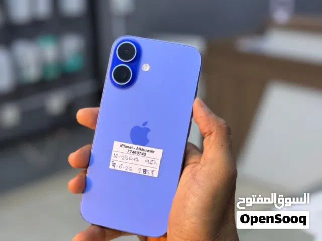 iPhone 16-256 GB with 96% BH - Warranty available - Good working