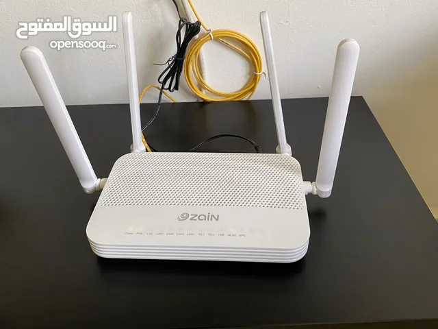 للتنازل اشتراك انترنت فايبر من زين 500 ميجا - راوتر زين 5G، راوتر مقوي الشبكة - Zain Fiber Internet