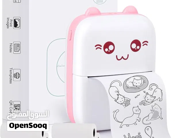 طابعة حرارية صغيرة محمولة لاسلكية تعمل بتقنية البلوتوث.  تستخدم تقنية الطباعة الحرارية المباشرة، مما