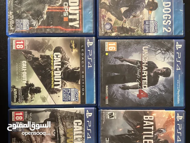 أشرطة بلايستيشن 4 مستعملة للبيع - PS4 used CD for sale