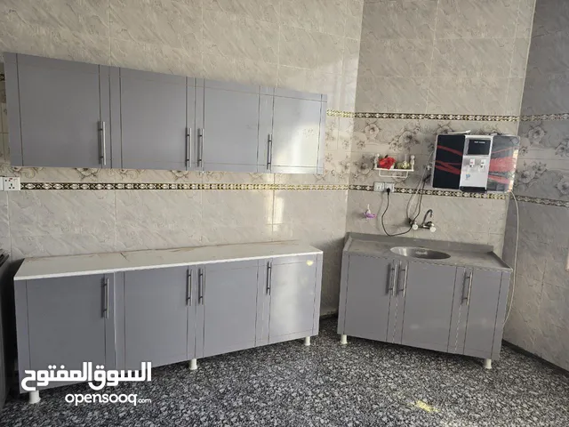 كاونترات خشب mdf قياس مترين مع ملحق مترين وسنك مترو20 مرمر