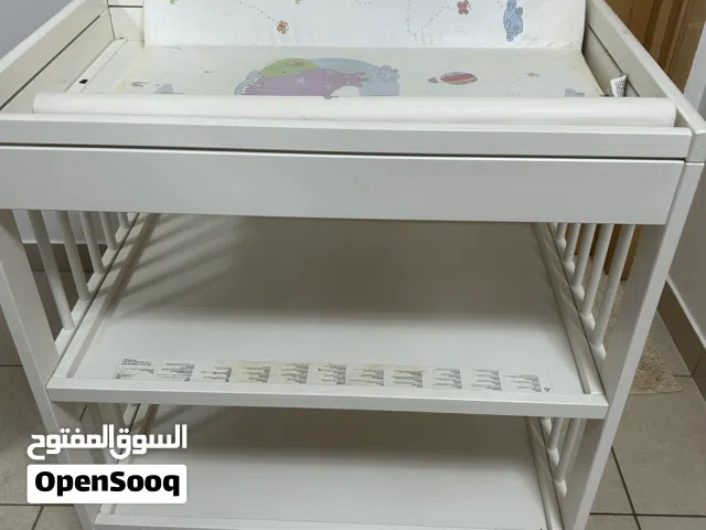 Baby Changing Table (White) – with Mattress
